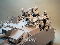 116 Resin Figure Model Kit 8 Soldier No Tank Unpainted Unassembled Toys Gift