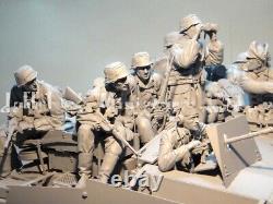 116 Resin Figure Model Kit 8 Soldier No Tank Unpainted Unassembled Toys Gift