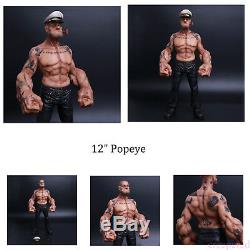 12 Headplay Popeye FIGURE Sailor GK Resin Statue Realistic TATTOO BODY Model