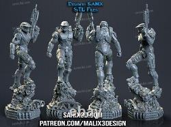 1/12th, 1/10,1/8th or 1/6th Scale Sanix Designs Master Chief Resin Figure Kit