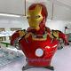 1/1 Scale Iron Man Mk43 Bust Statue Painted Figure Lifesize Led Light In Stock