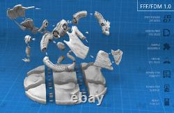 1/200 Scale Smaug Dragon Unpainted Resin Kits Model Figure GK 3D Print H 12cm