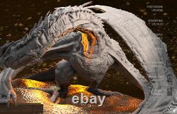 1/200 Scale Smaug Dragon Unpainted Resin Kits Model Figure GK 3D Print H 12cm