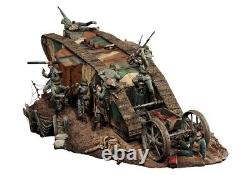 1/32 Resin Figure Model Kit WW1 Battle British Tank German Soldiers Unpainted