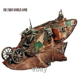 1/32 Resin Figure Unpainted Model Kit 10 Soldiers +Tank Unassembled Toy NEW