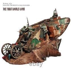 1/32 World War Soldiers Tank Platform Resin Figure Model Kit Unassembled Toy