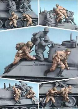 1/35 10pcs Resin Figure Model Kit Soviet Soldiers WWII WW2 Unpainted Unassembled