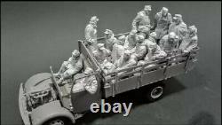 1/35 16pcs Resin Figure Model Kit German Soldiers Surrender no car WWII Unpainte