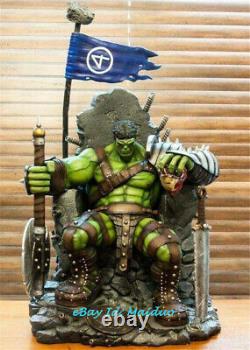 1/4 Hulk on Throne Statue Resin Model Kits GK Collections Figure Gifts New