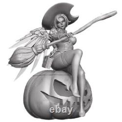 1/6 230mm Witch Mercy Hero Sexy GIRL Resin Figure Model Kit unpainted unassemble