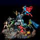 30cm Batman Superman Battle Statue Resin Model Kits Unpainted 3d Printing