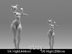 Anime ChunLi Fighter Figure Resin Model 3D printing Kit Unpainted Unassembled GK