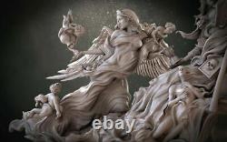 Anime Demon & Beauty Unpainted Model Figures 3D Printed Resin Kits 25cmH x 36cmW