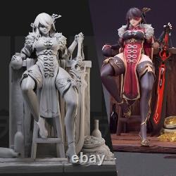 Anime Genshin Impact Beidou Unpainted GK Model 3D Printed Figure Resin Kits 6''H