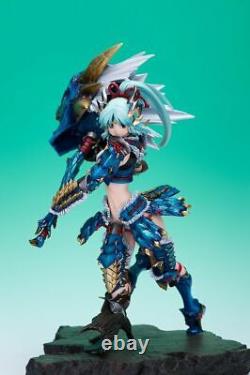 Anime Huntress Zinogre 1/6 Unassembled Girl Figure Unpainted GK Model Resin Kits