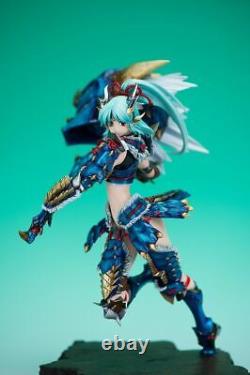 Anime Huntress Zinogre 1/6 Unassembled Girl Figure Unpainted GK Model Resin Kits