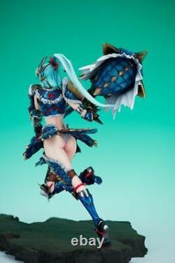 Anime Huntress Zinogre 1/6 Unassembled Girl Figure Unpainted GK Model Resin Kits