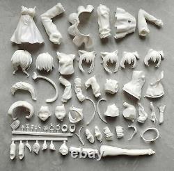 Anime Inugami Korone Nekomata Okayu 1/8 Unassembled Unpainted GK Model Resin Kit