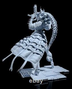Anime Punk Jinx Warrior Unpainted GK Model 3D Print Figure Unassembled Resin Kit