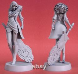 Anime Red 1/4 Unpainted GK Model 3D Printed Figures Unassembled Resin Kits 46cmH