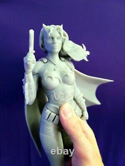 Bat Girl Bat Woman 14.5 Diorama Figure Custom Resin Model Kit DIY Paint