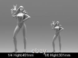 Black Canary Sexy 3D printing Model Kit Figure Unpainted Unassembled Resin GK
