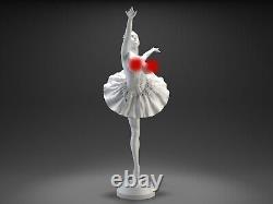 Black Swan Ballet Girl Unpainted Unassembled Resin 3D printed Model Figure NSFW