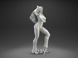 Dazzler Sexy Girl Woman Unpainted Unassembled 3D printed Resin Kit Model DIY GK