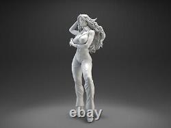 Dazzler Sexy Girl Woman Unpainted Unassembled 3D printed Resin Kit Model DIY GK