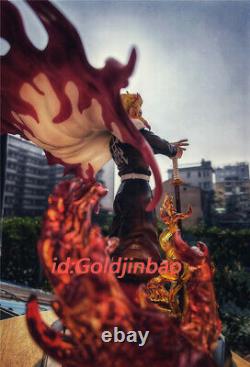 Demon Slayer Rengoku Kyoujurou Led Resin Figure Model Painted Jianke In Stock