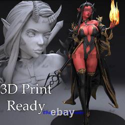 Devil witch 16 Resin Statue Model Unpainted 3D Print Unassemble 30cm/12