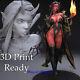 Devil Witch 16 Resin Statue Model Unpainted 3d Print Unassemble 30cm/12