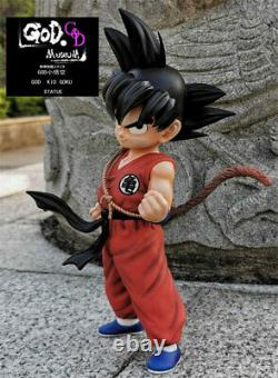 Dragon Ball Kid Son Goku Statue God Studio Figure Resin Model New 33cm