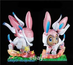 Eevee Family Resin Figure Vaporeon Sylveon Leafeon Model Painted Statue In Stock