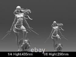 Elektra Warrior Girl Resin Figure Model 3D printing Unpainted Unassembled GK Kit