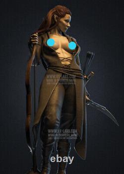 Elf Archer 2 Versions 3D Printed Resin Model Kit Sexy Unpainted Unassembled