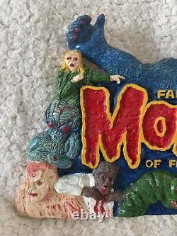 FAMOUS MONSTERS OF FILMLAND Model Figure Kit Plaque- King Kong CREATURE WOLF
