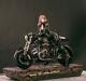 Fe Studios Agent Natasha Black Widow Motorcycle 1/4 Resin Model Statue Figures