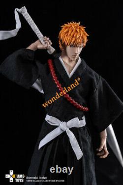 GAMETOYS Bleach 1/6 Black Kurosaki ichigo 3 Heads Collection Action Figure Model