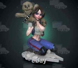 Hanna and Chewie 1/6 Sexy 3D Printed Figure Model Kit Unpainted Unassembled GK