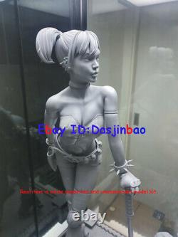 Harley Quinn 1/6 Figure 3D Print Model Kit Unpainted Unassembled 33cm 2 Heads