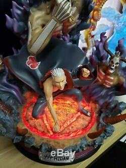 In Stock Naruto Akatsuki Hidan Model Resin Statue GK With Led Light Death Figure