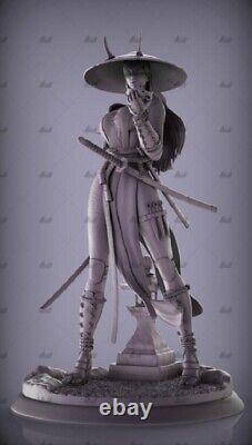 Japanese Samurai Female Warrior 1 3D Printed Unpainted GK Model Figure Resin Kit