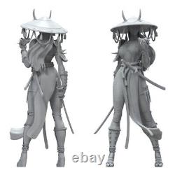 Japanese Samurai Female Warrior 1 3D Printed Unpainted GK Model Figure Resin Kit