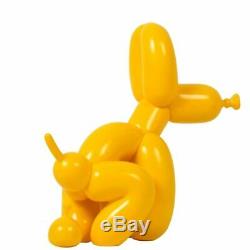 Jeff Koons Pink Yellow Balloon Dog Figure Art Figurine Resin Models 239.522cm