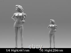Jessie Japanese Sexy Anime Unpainted Unassembled GK 3D printed Resin Model Kit