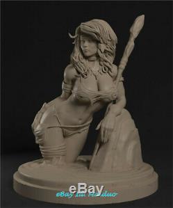 Jungle Girl Unpainted Resin Kits Model GK Figure 3D Print 20cm