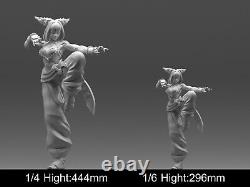 Juri Han Fighter Figure Resin Model 3D printing Unpainted Unassembled GK DIY Kit