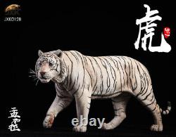JxK 1/6 Bengal Tiger White Tiger Figure Animal Model Collector Decor Toy Gift