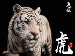 JxK 1/6 Bengal Tiger White Tiger Figure Animal Model Collector Decor Toy Gift